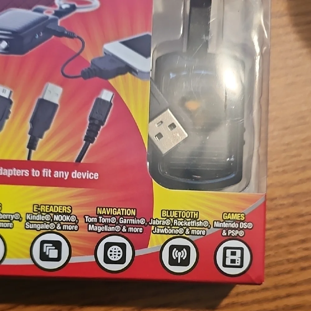 As Seen On TV NWT Bell + Howell Black Solar Charger
